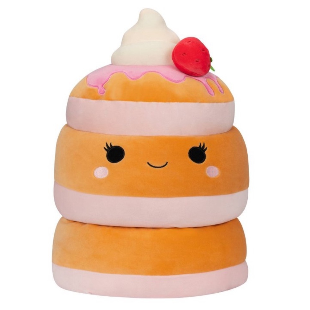 Squishmallows Rare 16-inch Original Sawtelle Strawberry Shortcake Pancakes Plush